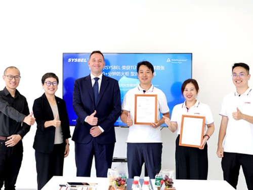 SYSBEL obtém certificação de gabinete à prova de fogo EN de 120+ minutos do m...